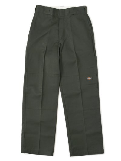 画像1: DICKIES DOUBLE KNEE WORK PANTS-OLIVE