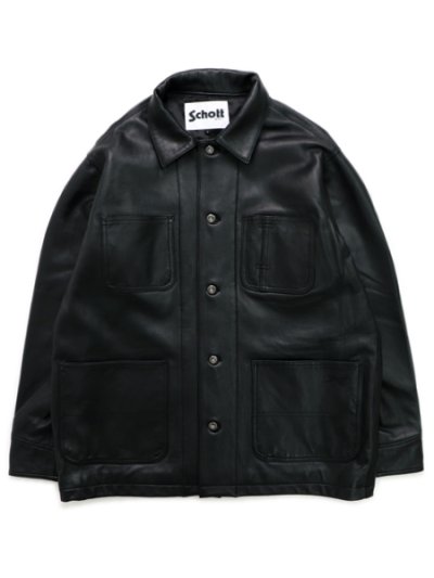 画像1: 【送料無料】SCHOTT LAMB LEATHER COVERALL