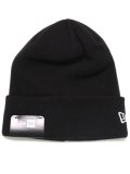 NEW ERA BASIC CUFF KNIT-BLACK/SNOW WHITE