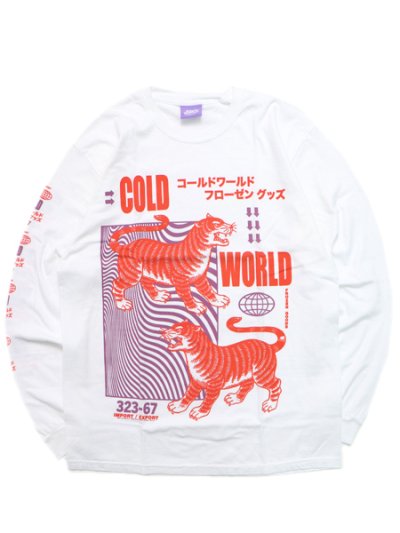 画像1: 【MEGA SALE】COLD WORLD FROZEN GOODS EXPORT TIGER L/S TEE