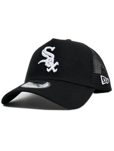 画像1: NEW ERA 9FORTY A-FRAME TRUCKER WHITE SOX BLK/WHT