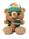 BASS PRO SHOPS PLUSH STUFFED TRUCKER CAP BEAR GREEN