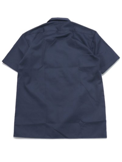 画像2: DICKIES S/S WORK SHIRT-NAVY BLUE