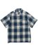 画像1: CALTOP FL PLAID S/S SHIRT NAVY/IVORY/ORANGE (1)