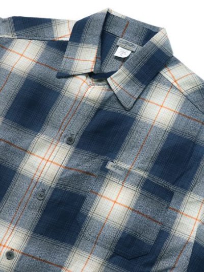 画像3: CALTOP FL PLAID S/S SHIRT NAVY/IVORY/ORANGE