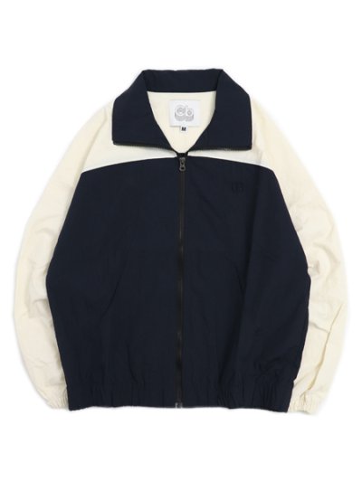 画像1: 【SALE】CONICHIWA bonjour NYLON TRACK JACKET NAVY/WH