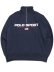 画像1: 【送料無料】POLO RALPH LAUREN POLO SPORT FLEECE HALF ZIP SWEAT NV/WHT (1)