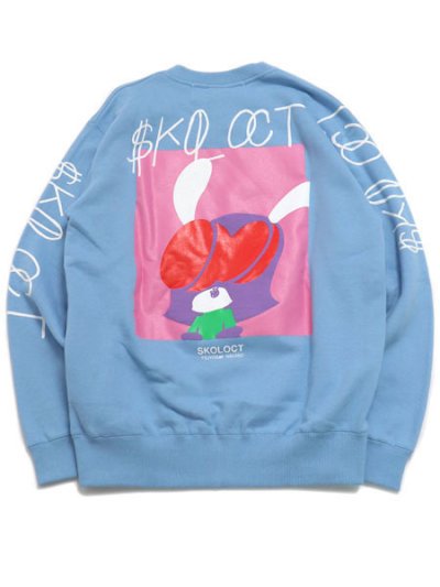 画像1: 【SALE】【送料無料】SKOLOCT SKOLOCT CREWNECK SAX