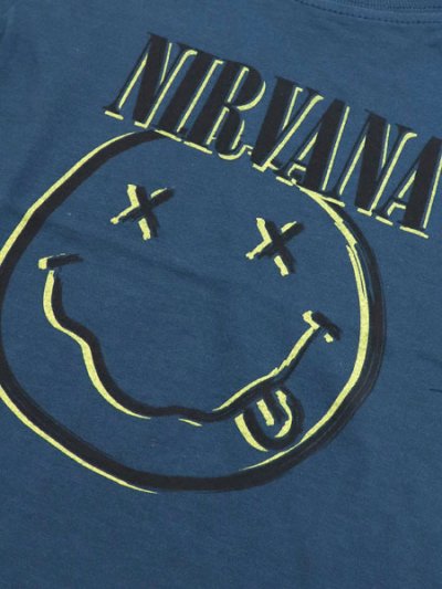 画像3: 【KIDS】ROCK OFF TODDLER NIRVANA INVERSE HAPPY FACE TEE