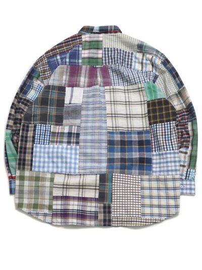 画像2: 【SALE】MR.REMAKE MAN REMAKE PATCHWORK L/S SHIRT ASSORT