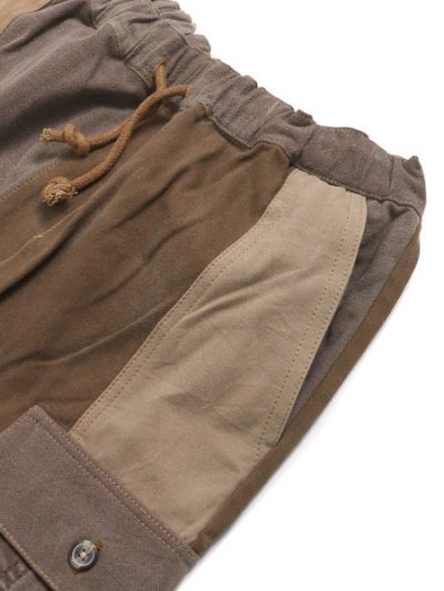 画像3: 【SALE】MR.REMAKE MAN REMAKE CARGO SHORTS BROWN ASSORT