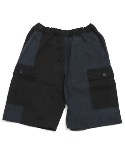 画像2: 【SALE】MR.REMAKE MAN REMAKE CARGO SHORTS BLACK ASSORT