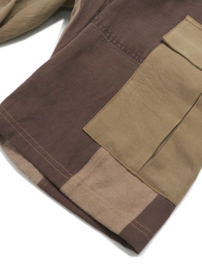 画像5: 【SALE】MR.REMAKE MAN REMAKE CARGO SHORTS BROWN ASSORT