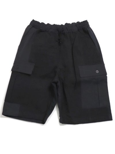 画像2: 【SALE】MR.REMAKE MAN REMAKE CARGO SHORTS BLACK ASSORT