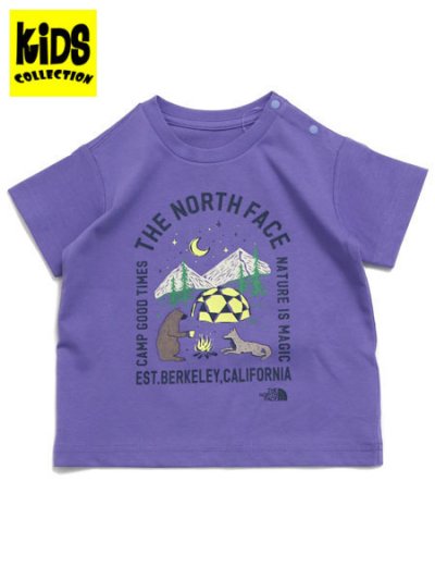 画像1: 【KIDS】THE NORTH FACE BABY S/S LUMINOUS CAMP GRAPHIC TEE