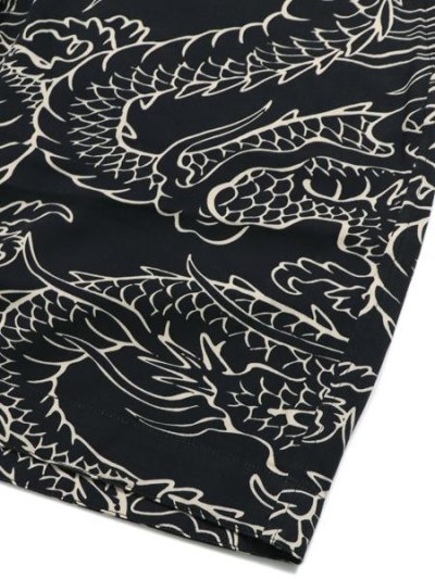 画像5: 【SALE】SCHOTT HAWAIIAN SHORTS DRAGON CHARCOAL