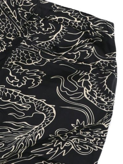 画像4: 【SALE】SCHOTT HAWAIIAN SHORTS DRAGON CHARCOAL