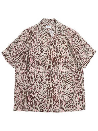 画像1: 【送料無料】SCHOTT RAYON SHIRT LEOPARD PINK