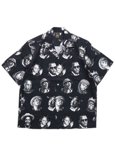 画像1: Rap Attack LEGENDS RAPPER HALF SLEEVE SHIRT BLACK