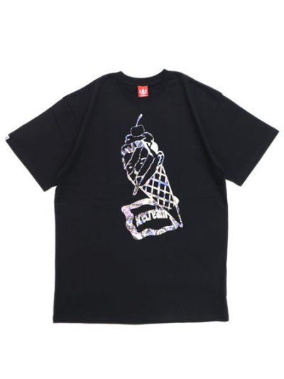 画像1: 【SALE】ICECREAM CONE MAN TEE BLACK