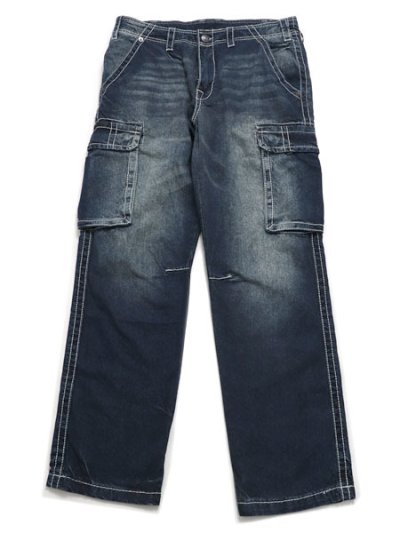 画像2: 【送料無料】TRUE RELIGION BIG T CARGO PANT DENIM EL ESTOR MED WASH