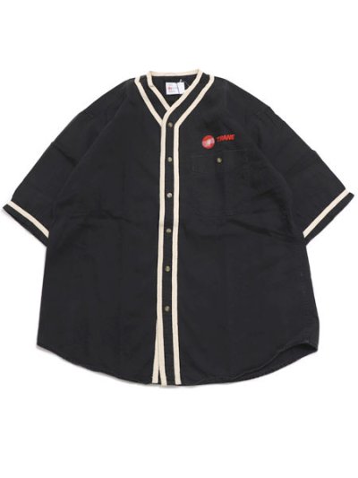 画像1: 【SALE】MR.REMAKE MAN REMAKE BASEBALL SHIRT BLACK ASSORT