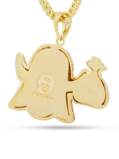 画像3: 【送料無料】KING ICE MONEY GHOST EMOJI 1.7" GOLD NECKLACE