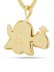 画像3: 【送料無料】KING ICE MONEY GHOST EMOJI 1.7" GOLD NECKLACE (3)