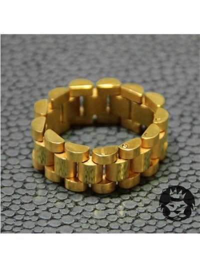 画像2: KING ICE ROLEX LINK GOLD RING