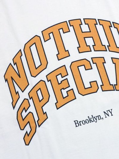 画像3: NOTHIN' SPECIAL COLLEGE LOGO TEE WHITE