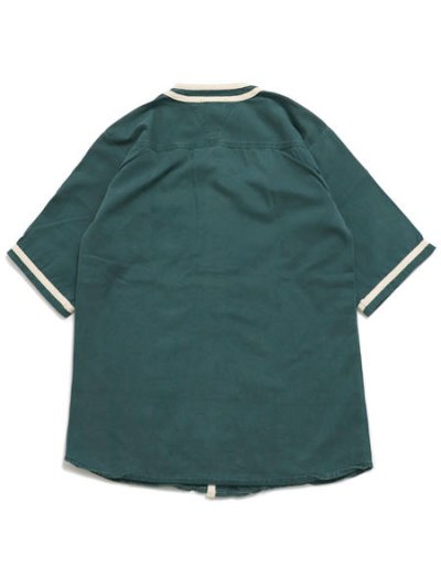 画像2: 【SALE】MR.REMAKE MAN REMAKE BASEBALL SHIRT GREEN ASSORT