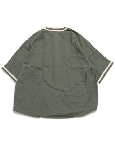 画像2: 【SALE】MR.REMAKE MAN REMAKE BASEBALL SHIRT GREEN ASSORT