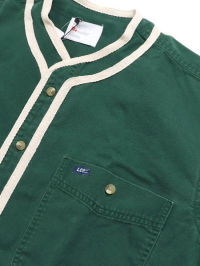 画像3: 【SALE】MR.REMAKE MAN REMAKE BASEBALL SHIRT GREEN ASSORT