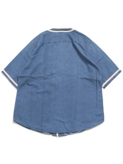 画像2: 【SALE】MR.REMAKE MAN REMAKE BASEBALL SHIRT DENIM ASSORT