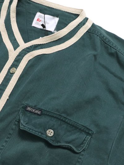 画像3: 【SALE】MR.REMAKE MAN REMAKE BASEBALL SHIRT GREEN ASSORT