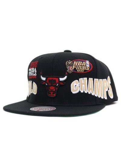 画像1: MITCHELL & NESS NBA WORLD CHAMPS SNAPBACK BULLS