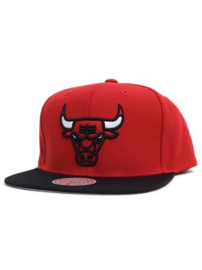 画像1: MITCHELL & NESS NBA TEAM 2 TONE 2.0 SNAPBACK BULLS RD/BK