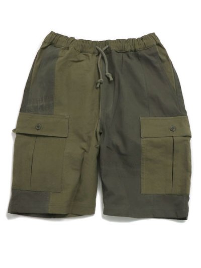 画像1: 【SALE】MR.REMAKE MAN REMAKE MILITARY CARGO SHORT KHAKI ASSORT