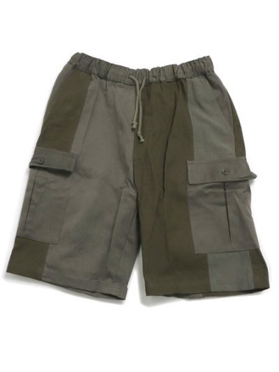 画像1: 【SALE】MR.REMAKE MAN REMAKE MILITARY CARGO SHORT KHAKI ASSORT