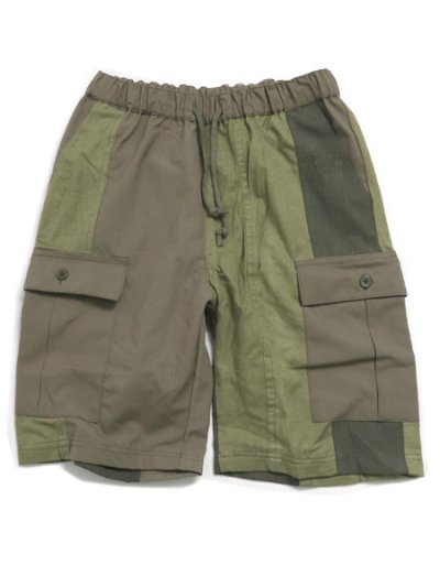 画像1: 【SALE】MR.REMAKE MAN REMAKE MILITARY CARGO SHORT KHAKI ASSORT