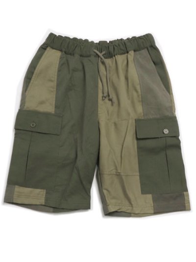 画像1: 【SALE】MR.REMAKE MAN REMAKE MILITARY CARGO SHORT KHAKI ASSORT