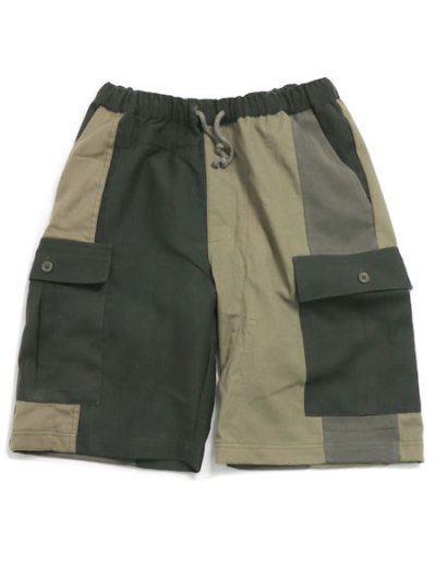 画像1: 【SALE】MR.REMAKE MAN REMAKE MILITARY CARGO SHORT KHAKI ASSORT