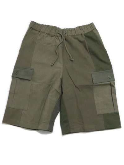 画像1: 【SALE】MR.REMAKE MAN REMAKE MILITARY CARGO SHORT KHAKI ASSORT