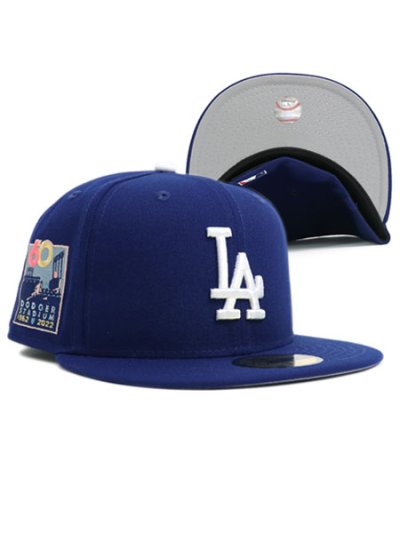 画像1: NEW ERA 59FIFTY CS DODGERS CTOWN 60TH UV/GY FB