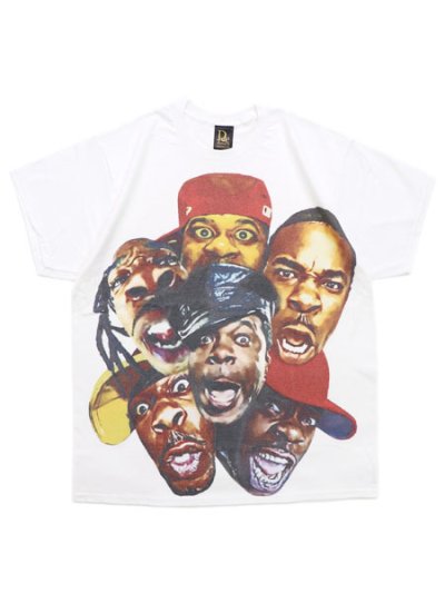 画像1: Rap Attack BUSTA BIG PRINT TEE WHITE