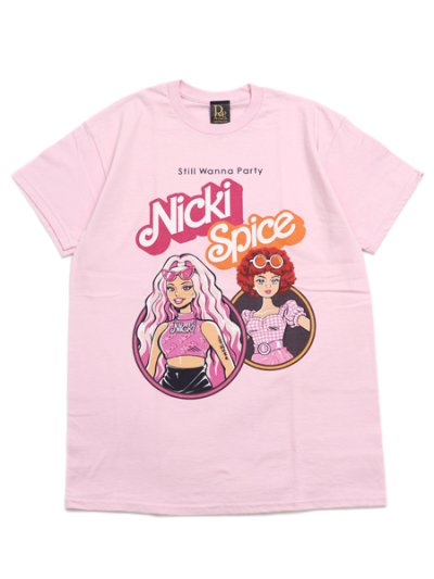 画像1: Rap Attack NICKI & SPICE FASHION DOLL TEE LT PINK