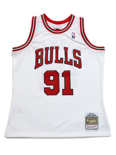 画像1: 【送料無料】MITCHELL & NESS SWINGMAN JERSEY BULLS 97-98 #91 RODMAN