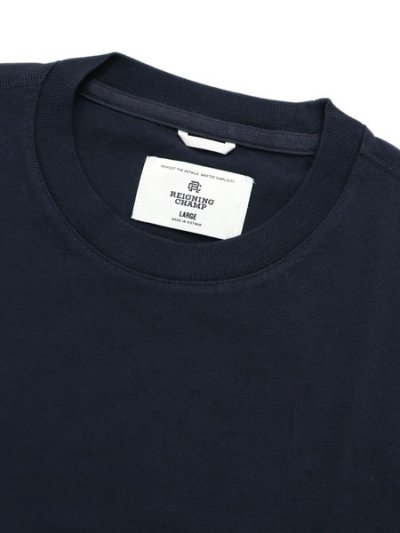 画像3: 【送料無料】REIGNING CHAMP MIDWEIGHT JERSEY CLASSIC TEE-NAVY