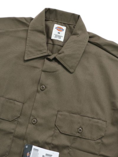 画像3: DICKIES S/S WORK SHIRT-MUSHROOM