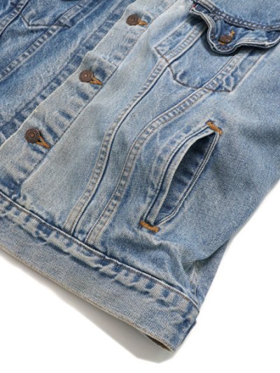 画像4: 【送料無料】SUNNY SIDE UP REMAKE 2FOR1 NO COLLAR DENIM JACKET